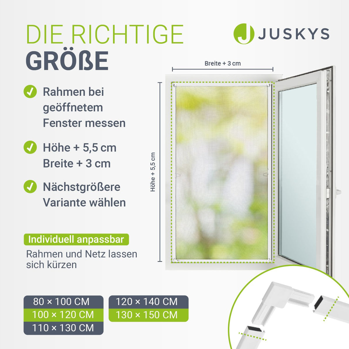 Fliegengitter für Fenster
