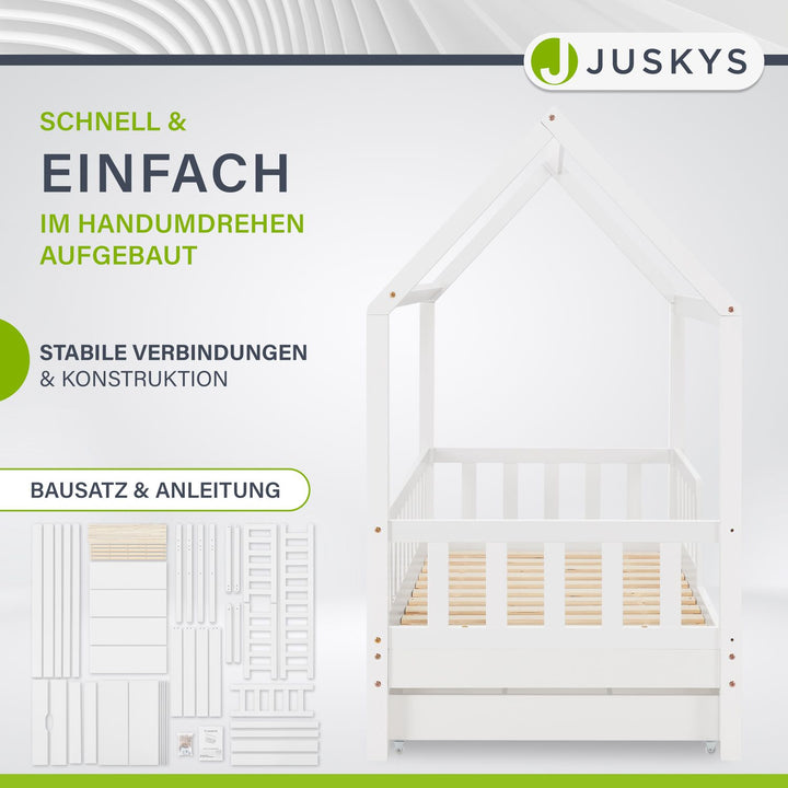 Kinderbett Marli 80 x 160 cm mit Bettkasten