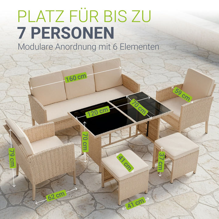 Rattan Sitzgruppe Turin