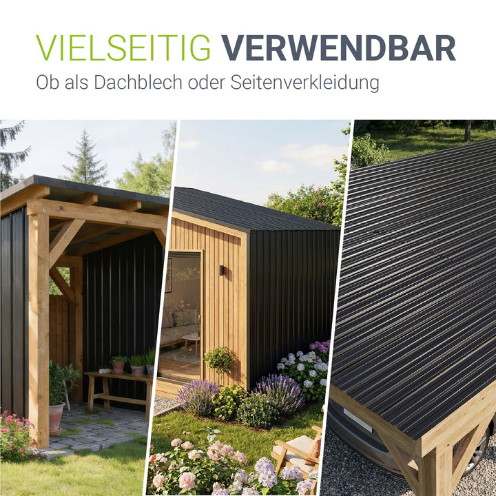 Trapezblech fürs Dach aus Stahl