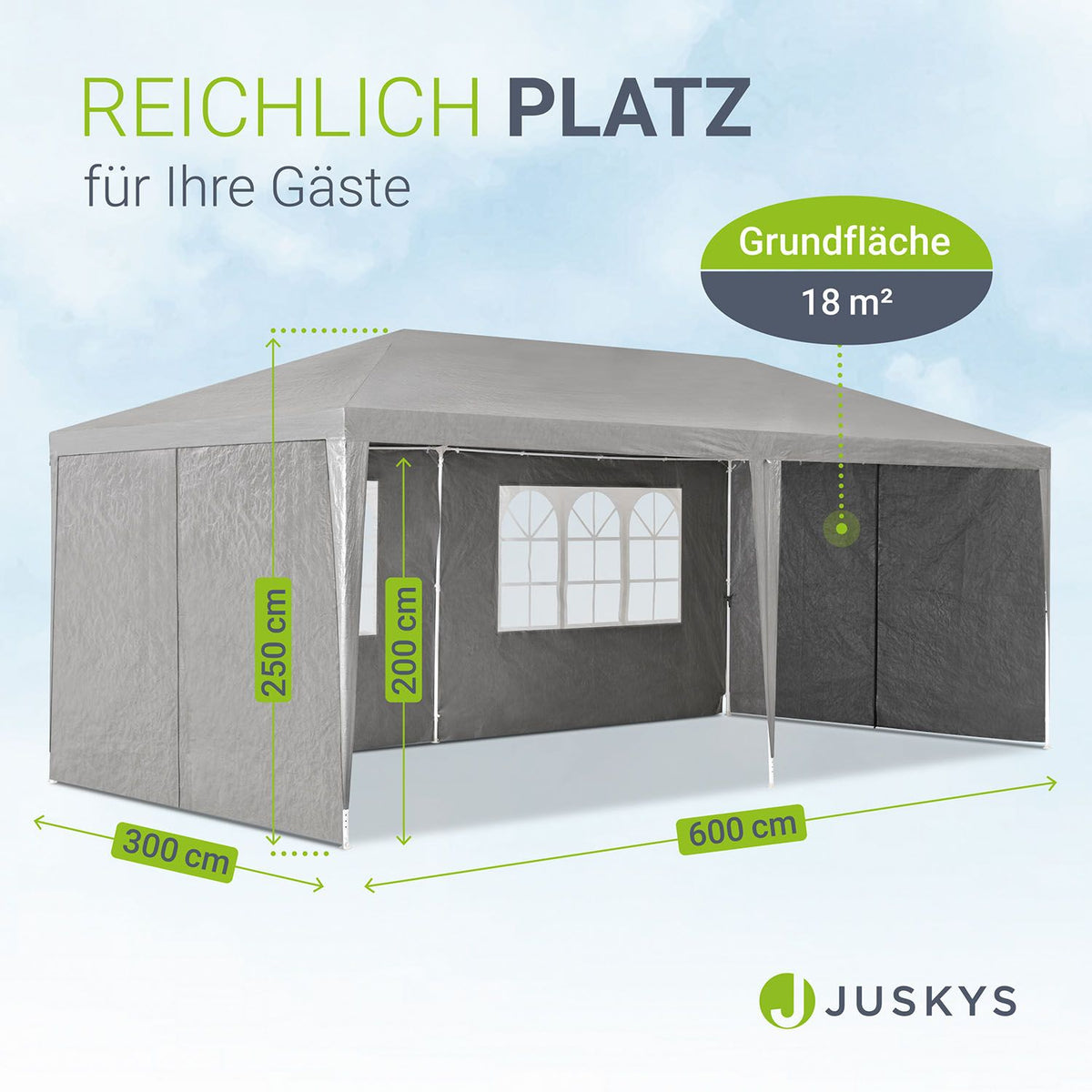 Partyzelt 3x6 m