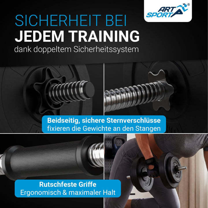 3in1 Hantelset 60kg