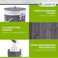 Bambus Wäschekorb Curly-Round