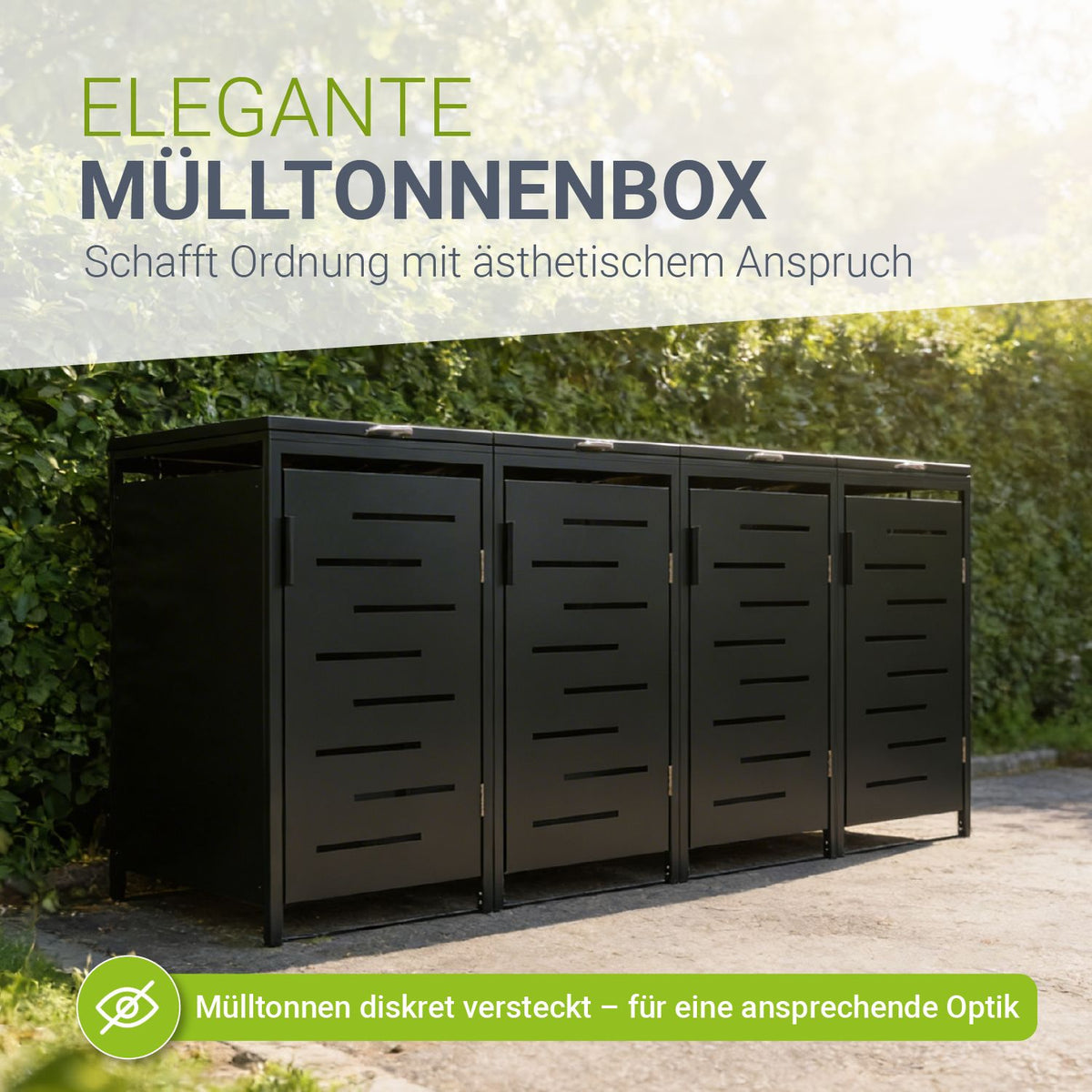 Metall Mülltonnenbox Arel