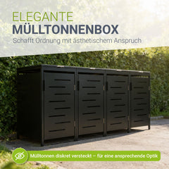 Metall Mülltonnenbox Arel