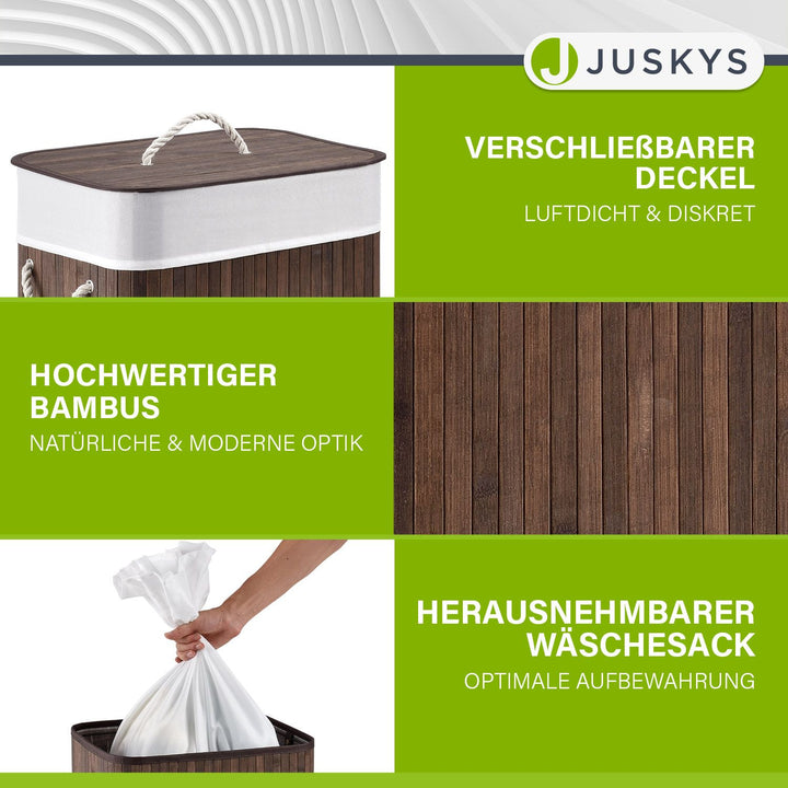 Bambus Wäschekorb Curly