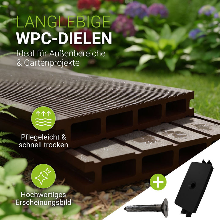 WPC Terrassendielen in Braun
