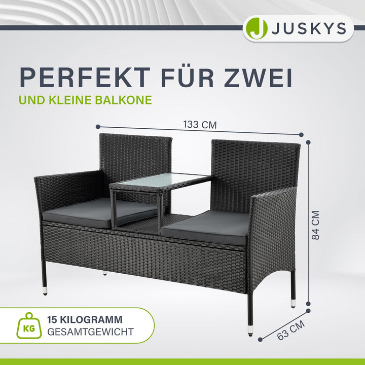 Polyrattan Sitzbank Monaco