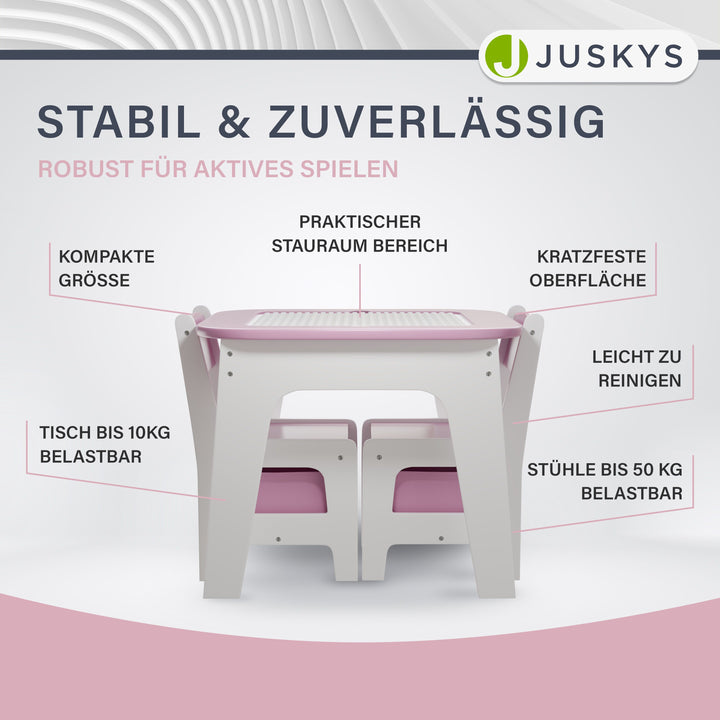 Spieltisch mit zwei Stühlen Milou