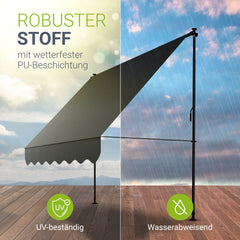 Klemmmarkise Kapstadt mit Handkurbel