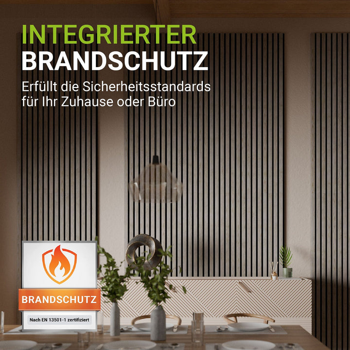 Akustikpaneele Holzoptik 4er Set