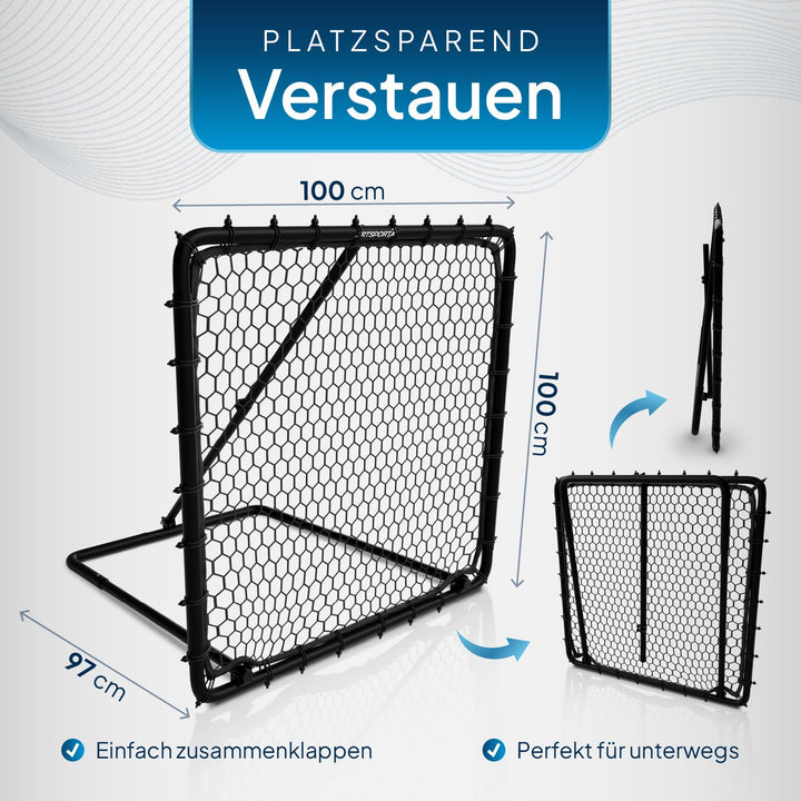 Fußball Rebounder 100 x 100 cm Power Pass