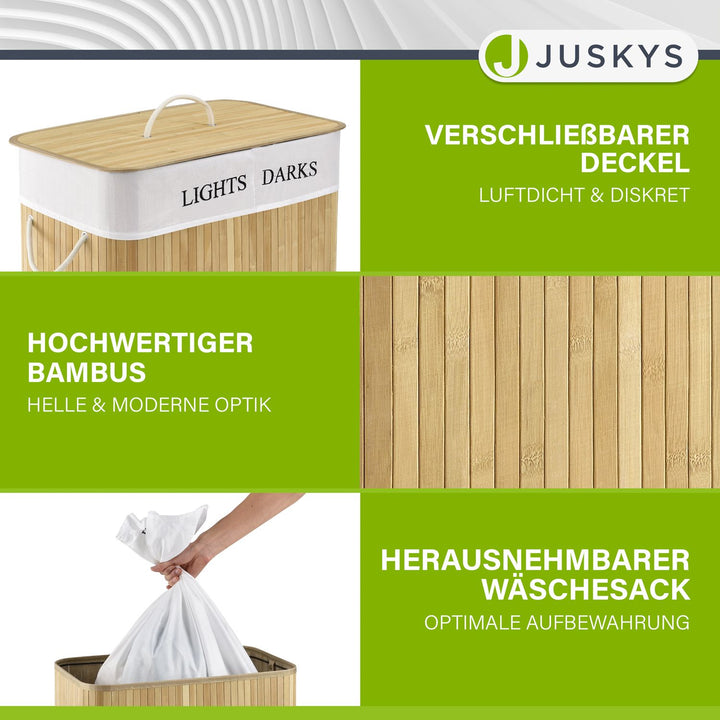 Bambus Wäschekorb Curly