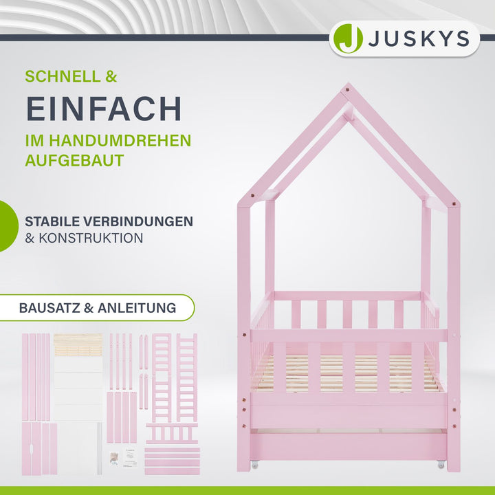 Kinderbett Marli 90 x 200 cm mit Bettkasten