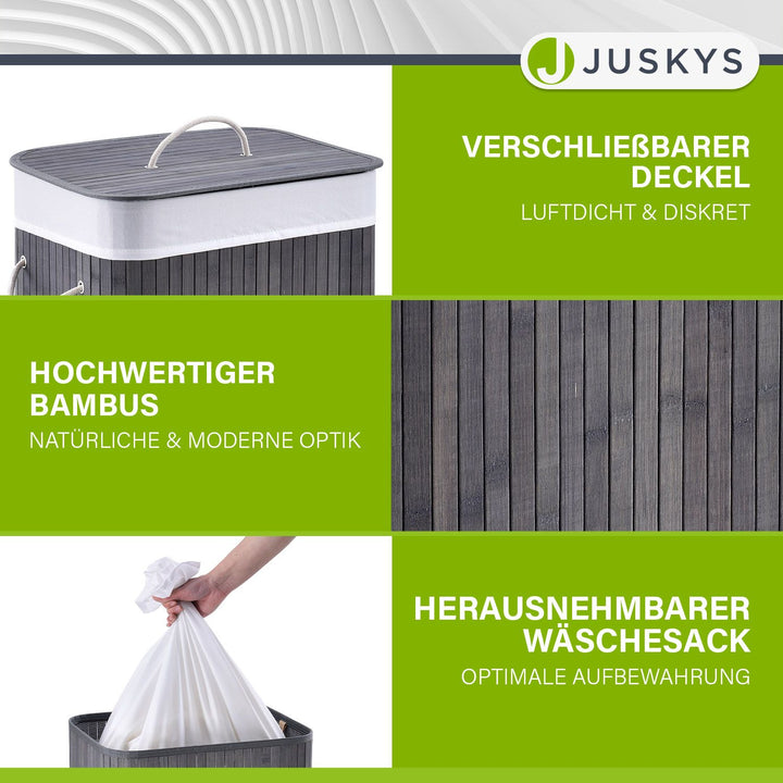 Bambus Wäschekorb Curly