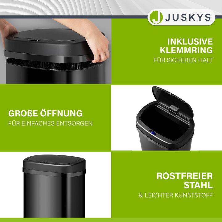 Rechteckiger Mülleimer mit Sensor