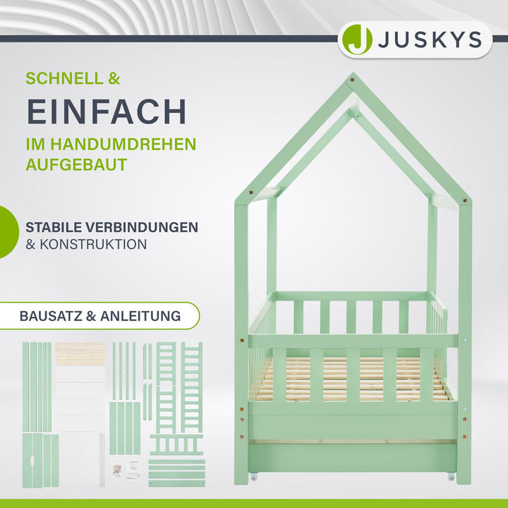 Kinderbett Marli 90 x 200 cm mit Bettkasten
