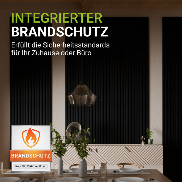 Akustikpaneele Holzoptik 4er Set