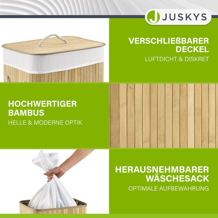 Bambus Wäschekorb Curly
