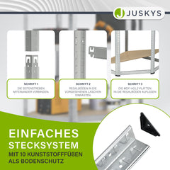 Eckregal Corner Easy 160 x 75 x 40-75 cm