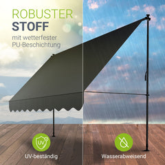 Klemmmarkise Kapstadt mit Handkurbel