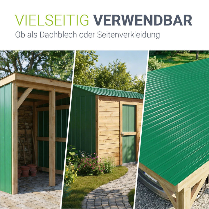 Trapezblech fürs Dach aus Stahl