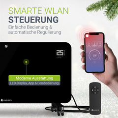 Glaskonvektor mit bis zu 2000 W