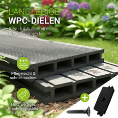 WPC Terrassendielen in Grau