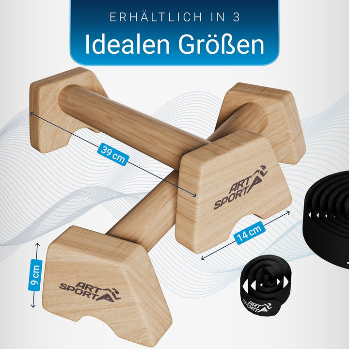 Liegestützgriffe aus Holz