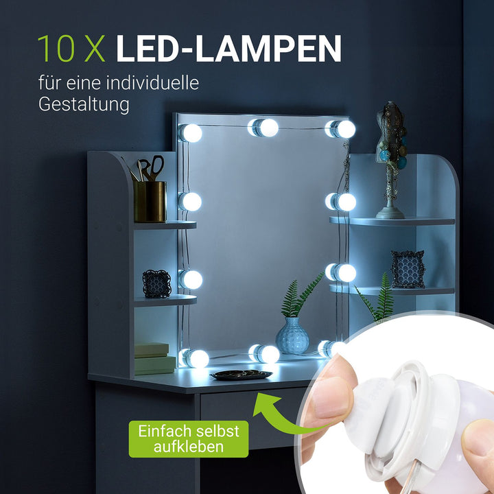 Schminktisch Bella mit LED Beleuchtung