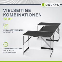 Alu Multifunktionstisch 3-teilig