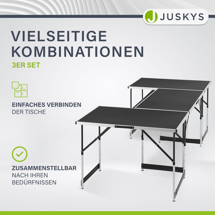 Alu Multifunktionstisch 3-teilig