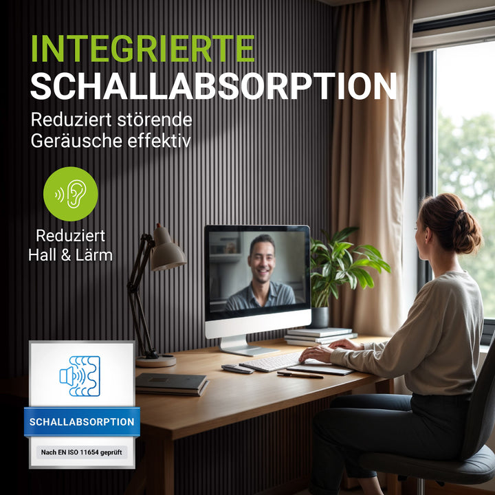 Akustikpaneele Holzoptik 4er Set