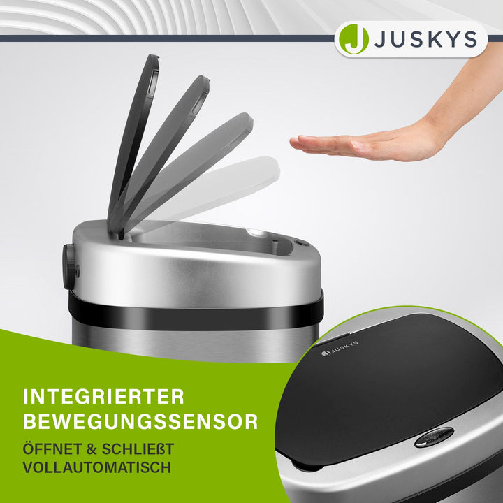 Rechteckiger Mülleimer mit Sensor