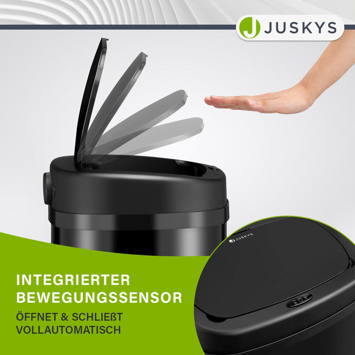 Rechteckiger Mülleimer mit Sensor