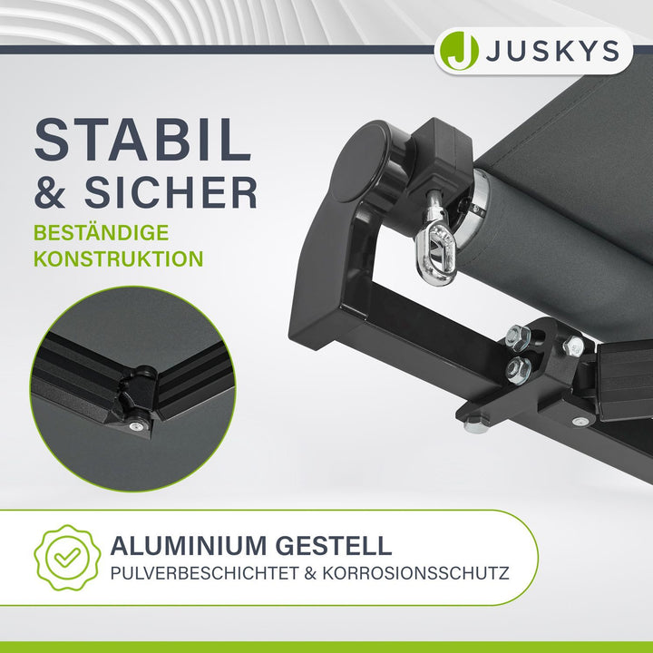 Gelenkarmmarkise mit Kurbel