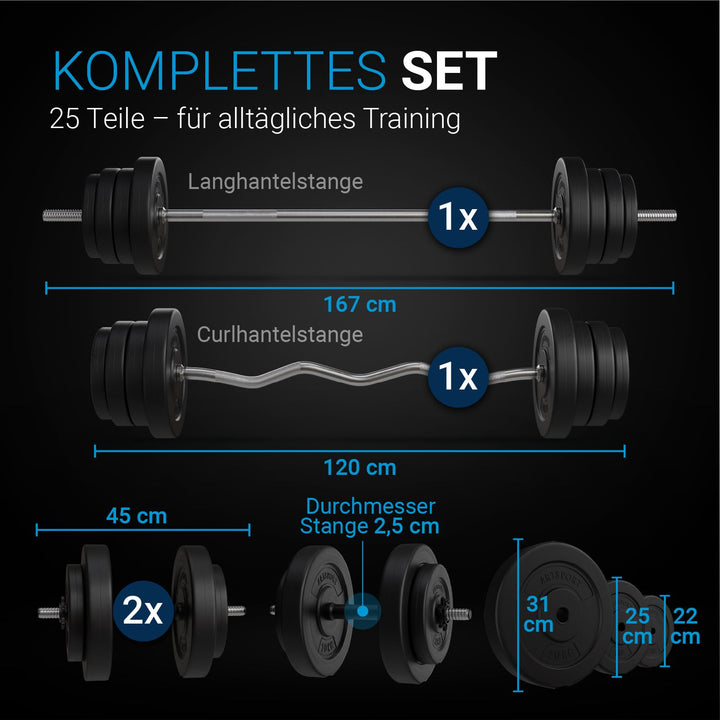 3in1 Hantelset 60kg