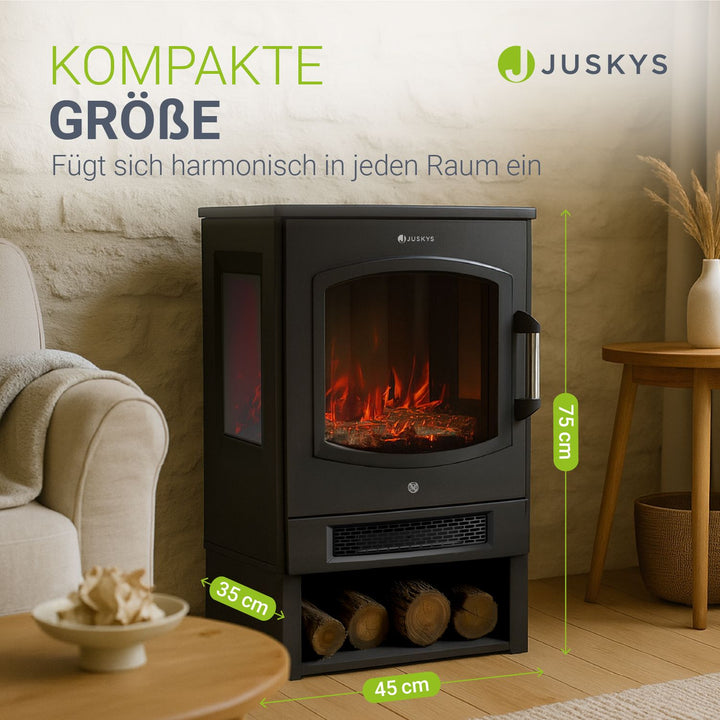 Elektrokaminofen 1800W mit Flammeneffekt