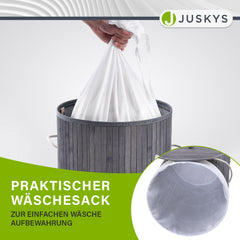 Bambus Wäschekorb Curly-Round