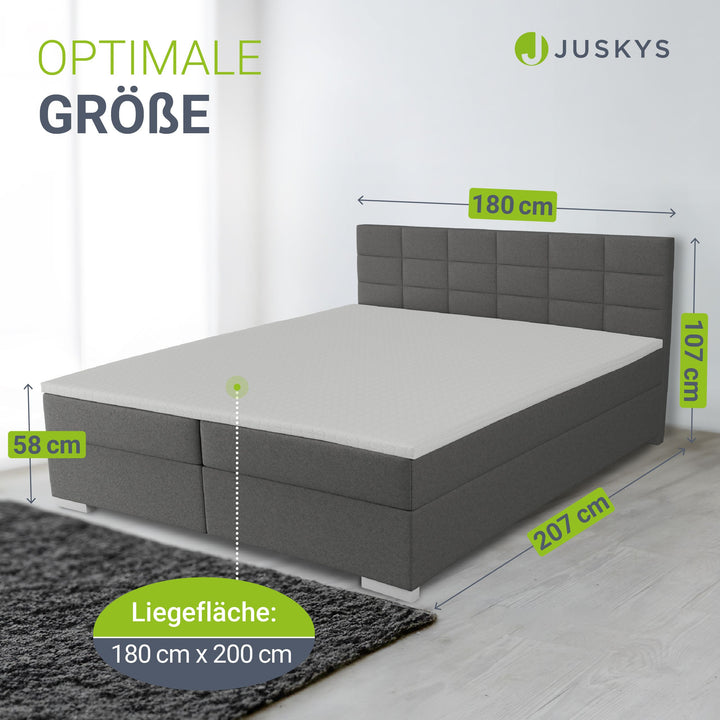 Boxspringbett Seattle - Malmo-Stoff