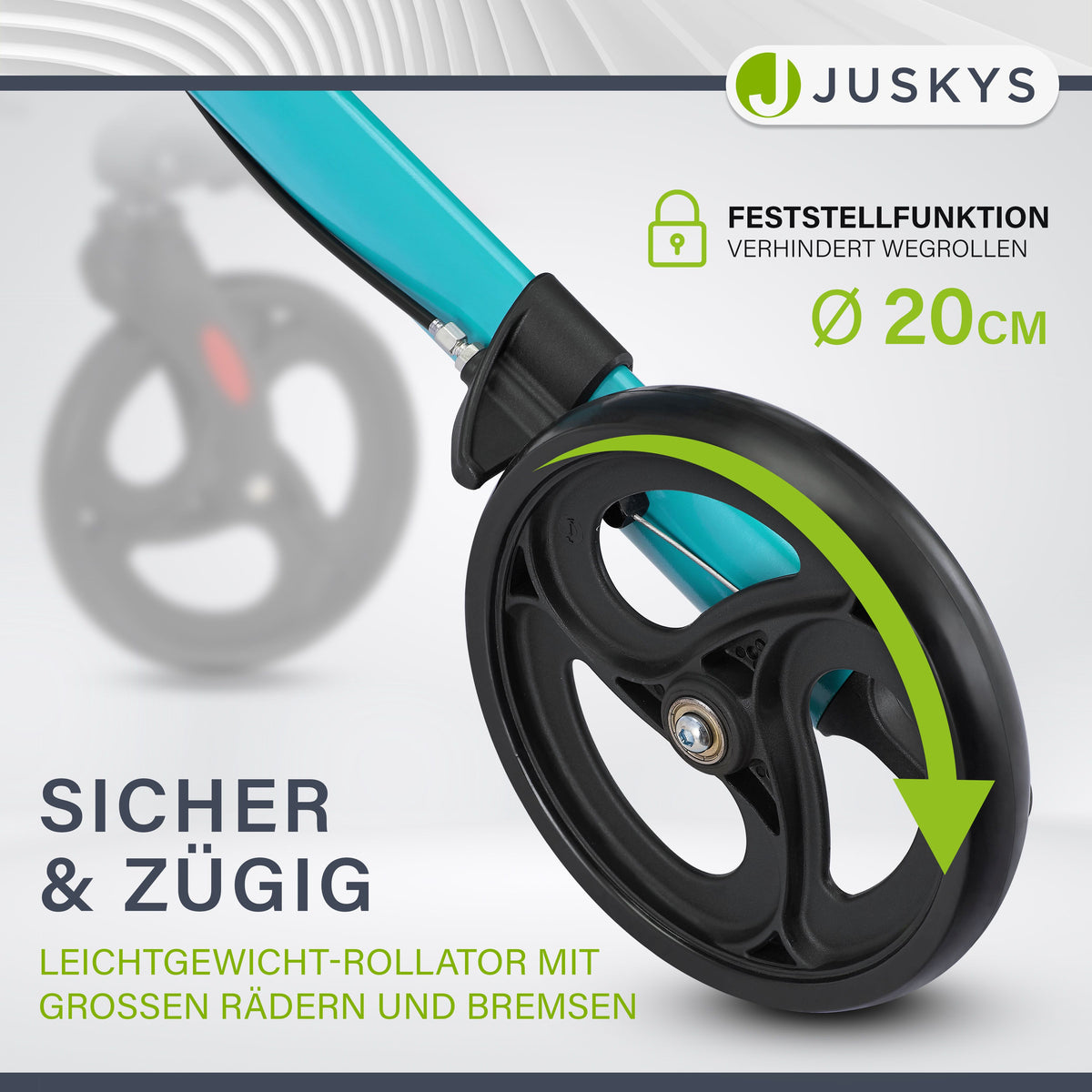 Aluminium Rollator Vital mit Sitz