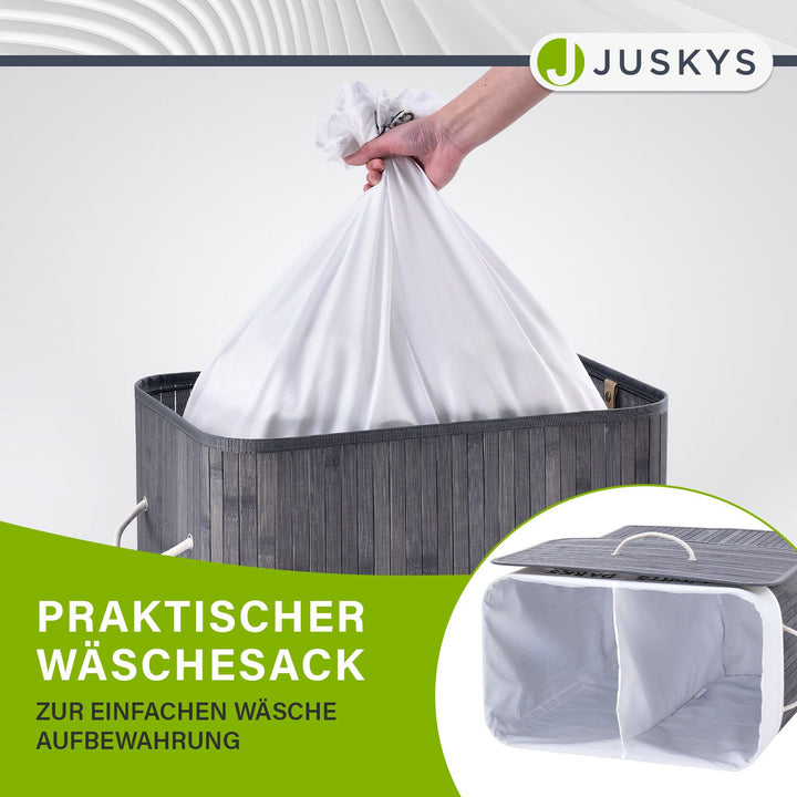 Bambus Wäschekorb Curly