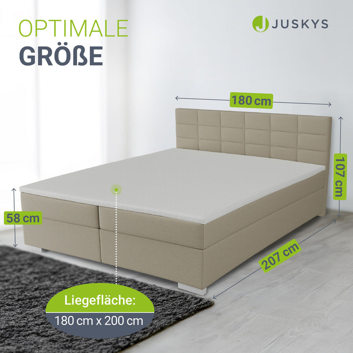 Boxspringbett Seattle - Malmo-Stoff