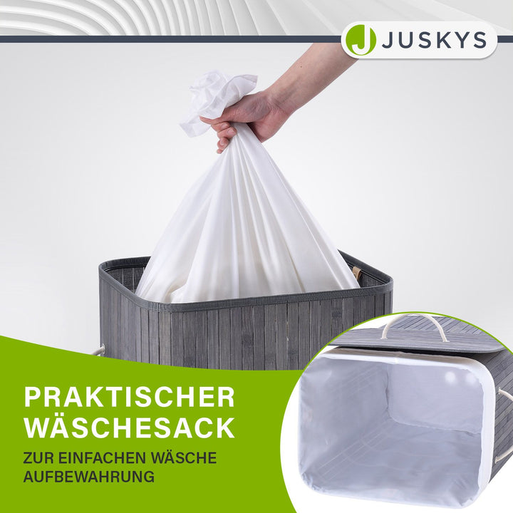 Bambus Wäschekorb Curly