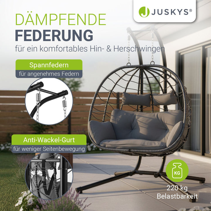 Polyrattan Doppelhängesessel Aria