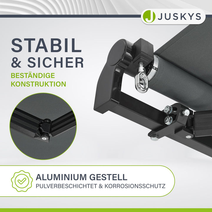 Gelenkarmmarkise mit Kurbel