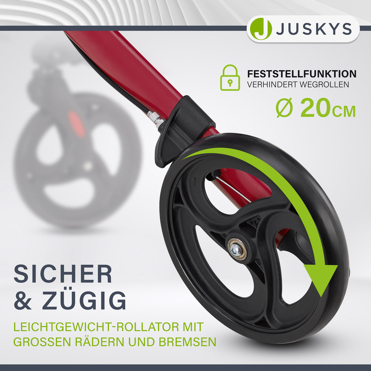 Aluminium Rollator Vital mit Sitz