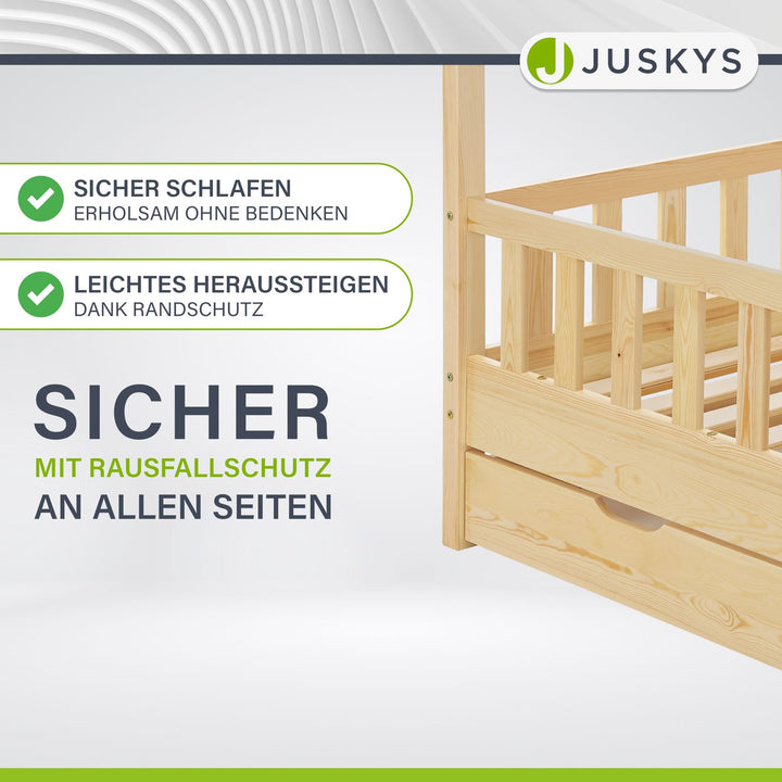 Kinderbett Marli 80 x 160 cm mit Bettkasten
