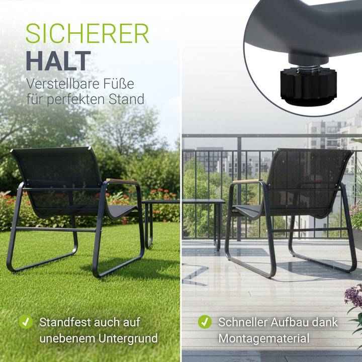 Gartenmöbelset Genua 4-teilig