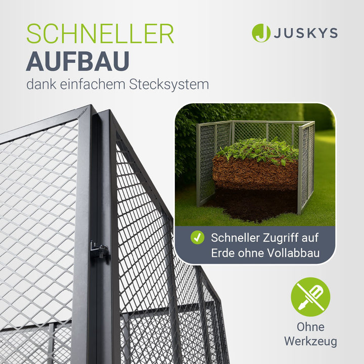 Metall Komposter für Gartenabfälle